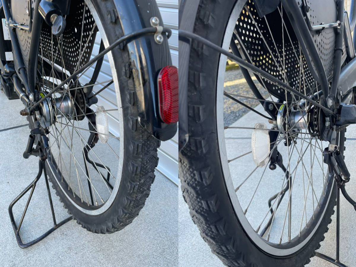 BRIDGESTONE HYDEE.II HY685C 電動アシスト自転車　26インチ　3段変速　8.7Ah 走行確認 現状品_画像9