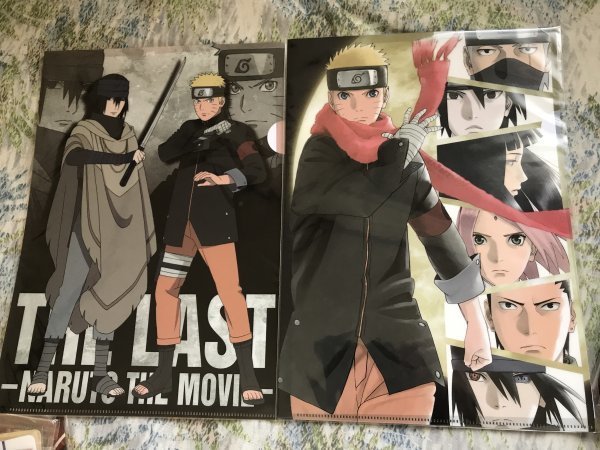 226クリアファイル  NARUTO 劇場版 THE LAST MOVIE 2枚セット ナルト サスケの画像1