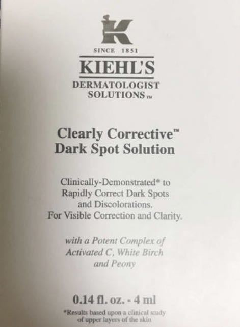 Kiehl's キールズ DS クリアリーホワイト ブライトニング エッセンス　薬用美白美容液　4ml サンプル_画像1