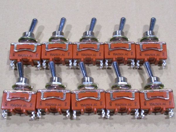 US-201d [NOS] toggle switch [T115A WD1011] single ultimate single .15A250V.AC 10 piece set Panasonic National Matsushita Electric Works several exhibiting 