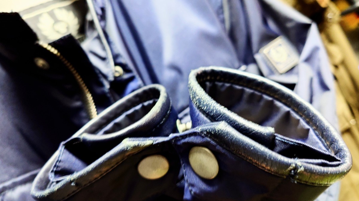 *Belstaff/ bell штат служащих Puresuto n нейлон байкерская куртка XS темно-синий мужской Италия производства 
