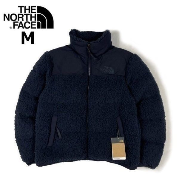 1円～!売切!【正規新品】THE NORTH FACE SHERPA NUPTSE JACKET ダウンジャケット ヌプシ モコモコ シェルパフリース ボア(M)紺 190122-160_画像3