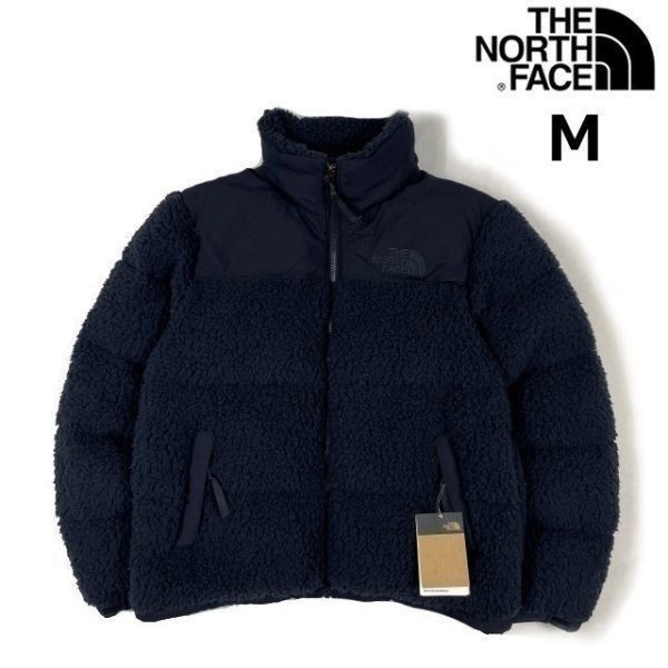 1円～!売切!【正規新品】THE NORTH FACE SHERPA NUPTSE JACKET ダウンジャケット ヌプシ モコモコ シェルパフリース ボア(M)紺 190122-160_画像2