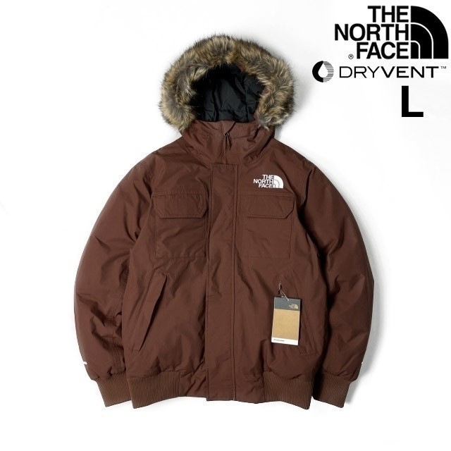 1円～!売切!【正規新品】THE NORTH FACE◆MCMURDO BOMBER JACKET マクマードボンバー ダウンジャケット US 撥水 ゴッサム(L)茶 190122-175_画像2