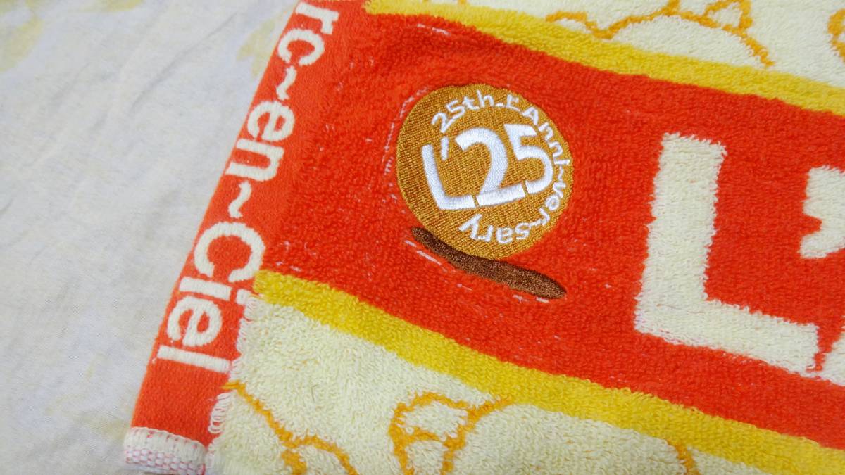 L'Arc-en-Ciel 25th リラックマコラボ ジャガー織り マフラータオル 刺繍 フェルトワッペン _画像6