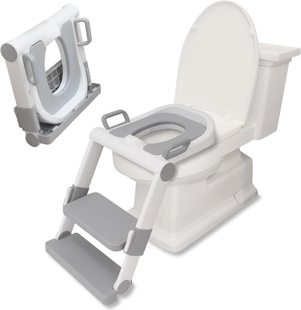 su605 вспомогательный стульчак ребенок сиденье PU кожа туалет тренировка простой серый 