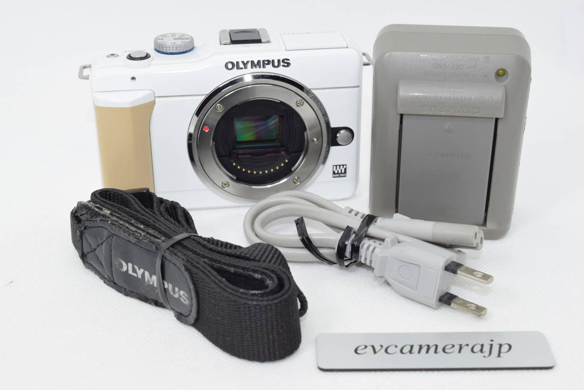 7195 Shots Olympus PEN E-PL1s 12.3 MP Digital Camera White [美品] #854A_画像1