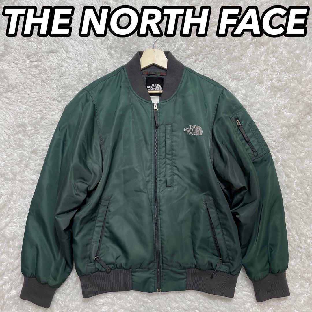 THE NORTH FACE ザ ノースフェイス ブルゾン グリーン 緑色 メンズ 男性 S/P MA-1風 中綿ジャケット ミリタリー フライト MA-1_画像1