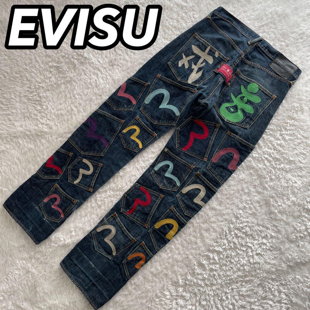 エヴィス evisu yamane ジーンズ デニム 刺繍 セルビッチ-
