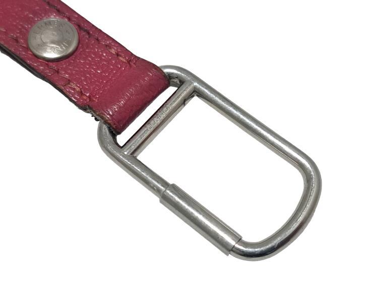  Hermes брелок для ключа кольцо для ключей кожа Serie розовый HERMES женский мужской [ б/у ]