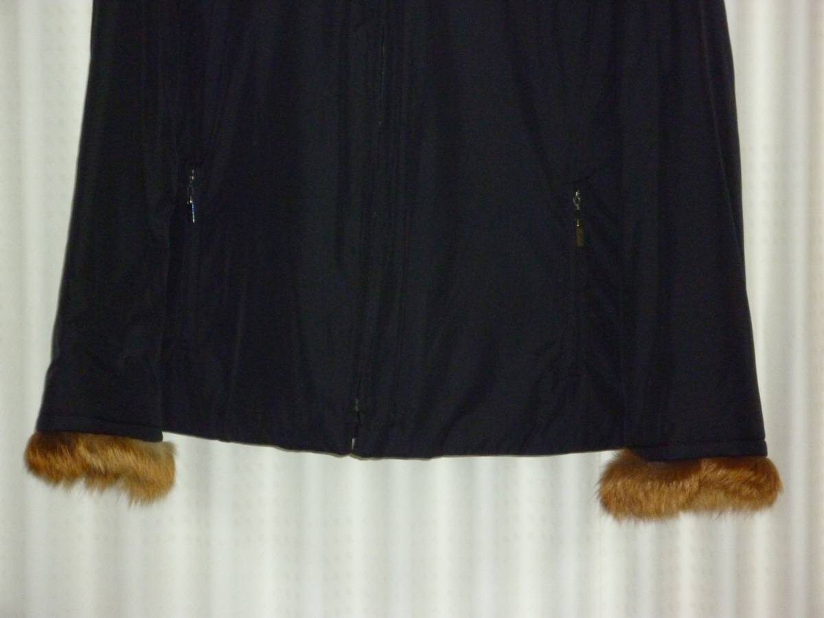 即落札☆ef-deエフデの黒のライナー付中綿コート（未使用品）_画像4