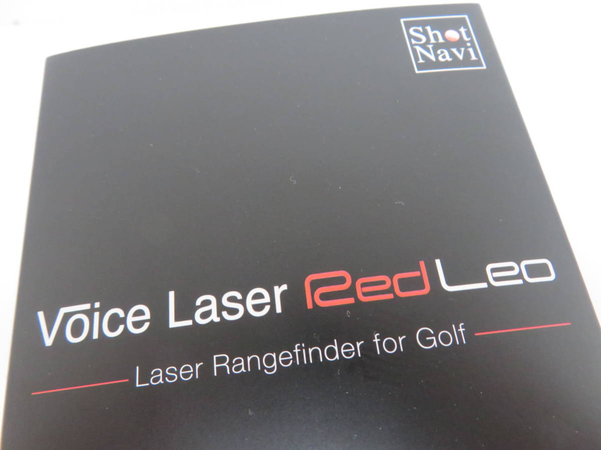 ショットナビ　ボイスレーザー　レッド　レオ　ブラック　新品　未使用　テクタイト　Shot　Navi　Voice　Laser　Red　Leo　　　　　　　01_画像2