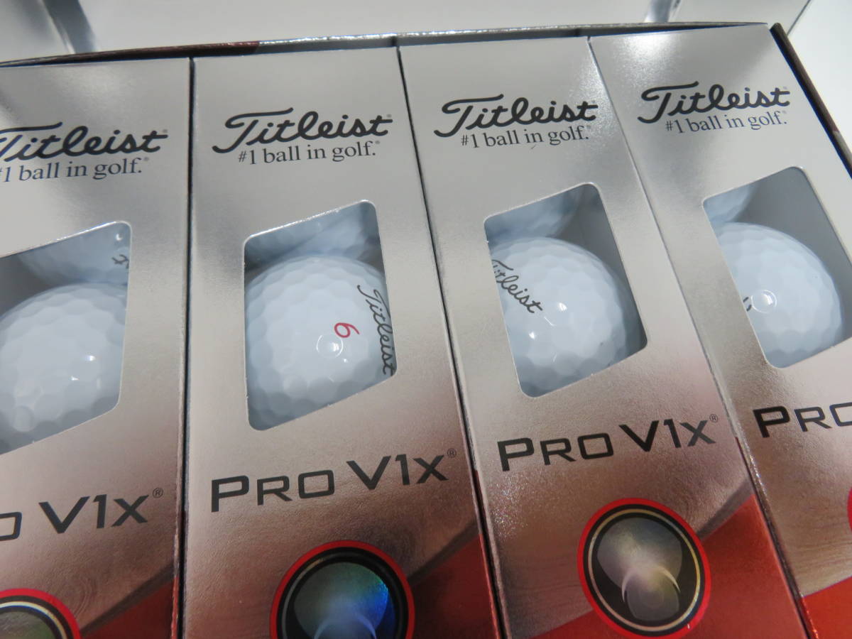 タイトリスト　プロ　V1X　ホワイト　1ダース　新品　未使用　ゴルフボール　5-8　Titleist　Pro_画像5