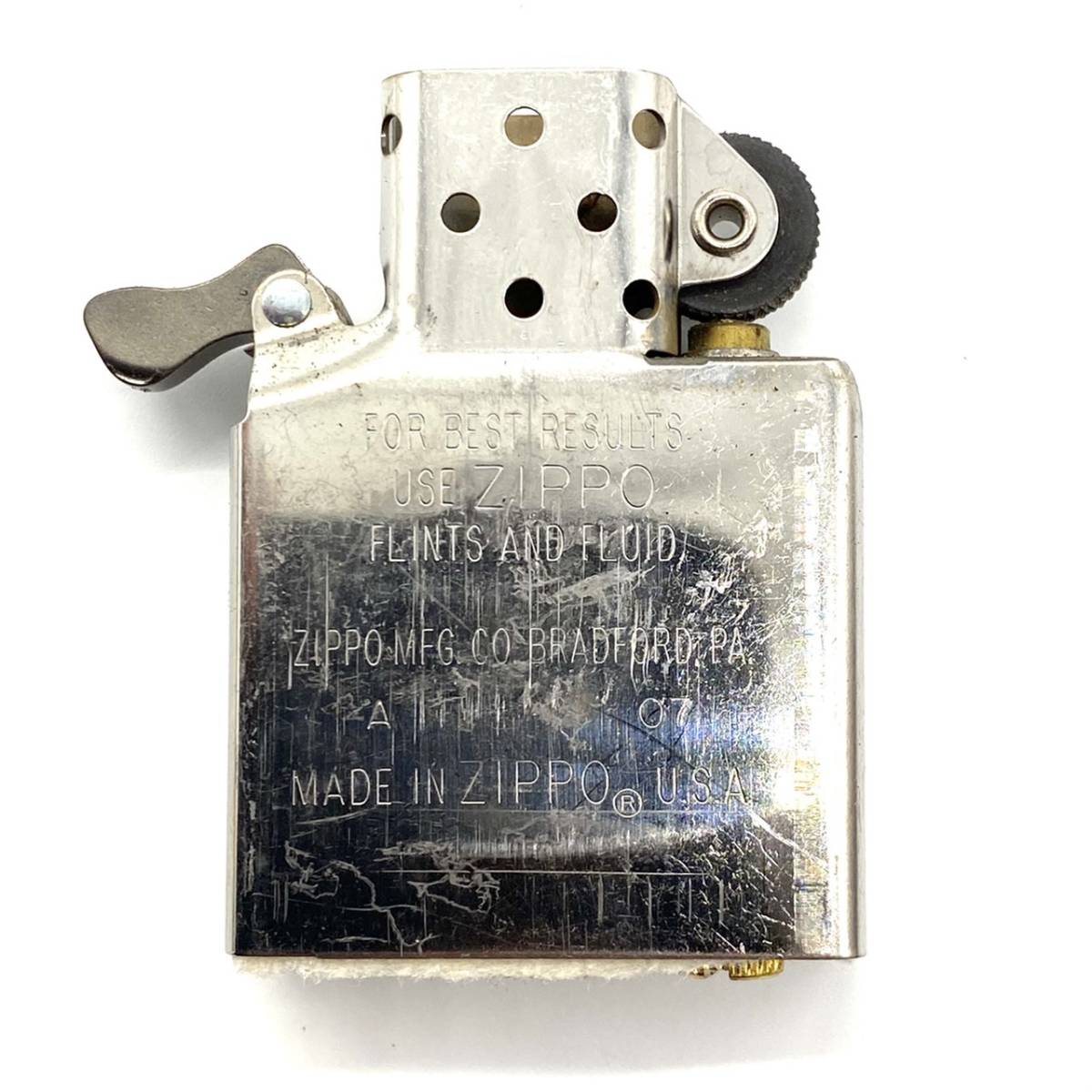 ■Zippo ジッポ ジッポー SevenStars セブンスター 星 ブラック 立体 メタル レザー 貼り 1941 レプリカ レア 250個 限定 HP 刻印 2007年_画像6