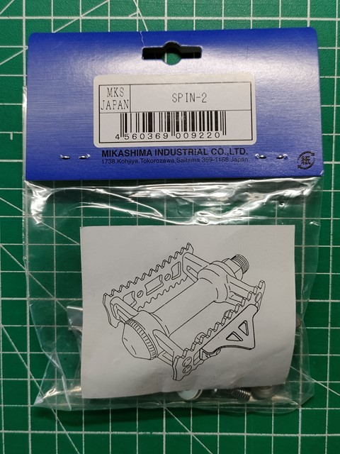 o【未使用サイクルパーツ】MKS 三ヶ島 ミカシマ SPIN-2 スピン2 ペダルカスタム用 蹴返しパーツ ハーフクリップやトゥクリップ装着時にの画像2