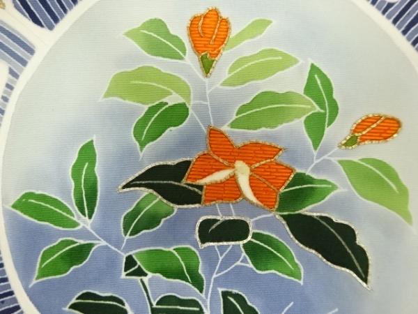 ys6842675;.sou salt . hand ... plate .. flower pattern embroidery Nagoya obi [ recycle ][ put on ]