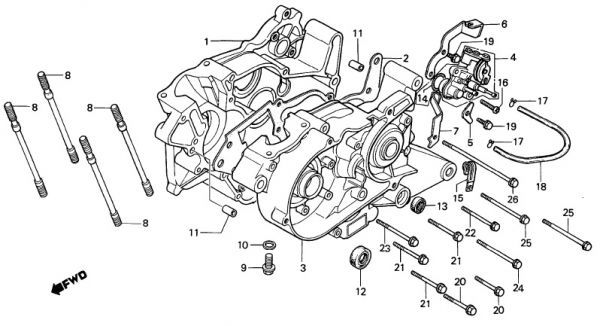 AC03 純正 オイルストレーナー ジョイント MBX50 送料250円～ AC08 MBX50F チューブ HC04 MBX80 オイルタンク ジョイント ゴム  .166の画像5