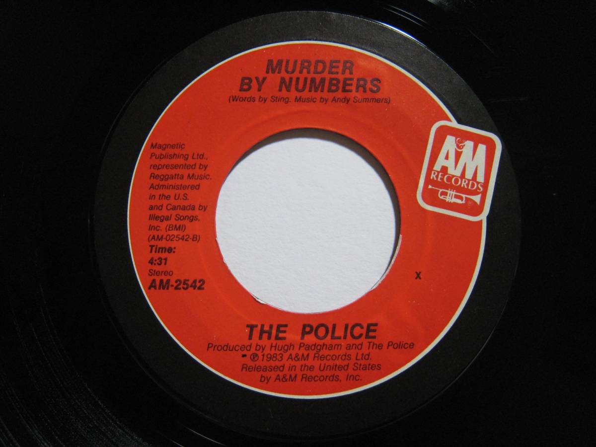 【7”】 THE POLICE // EVERY BREATH YOU TAKE / MURDER BY NUMBERS US盤 ポリス 見つめていたい マーダー・バイ・ナンバーズ_画像7