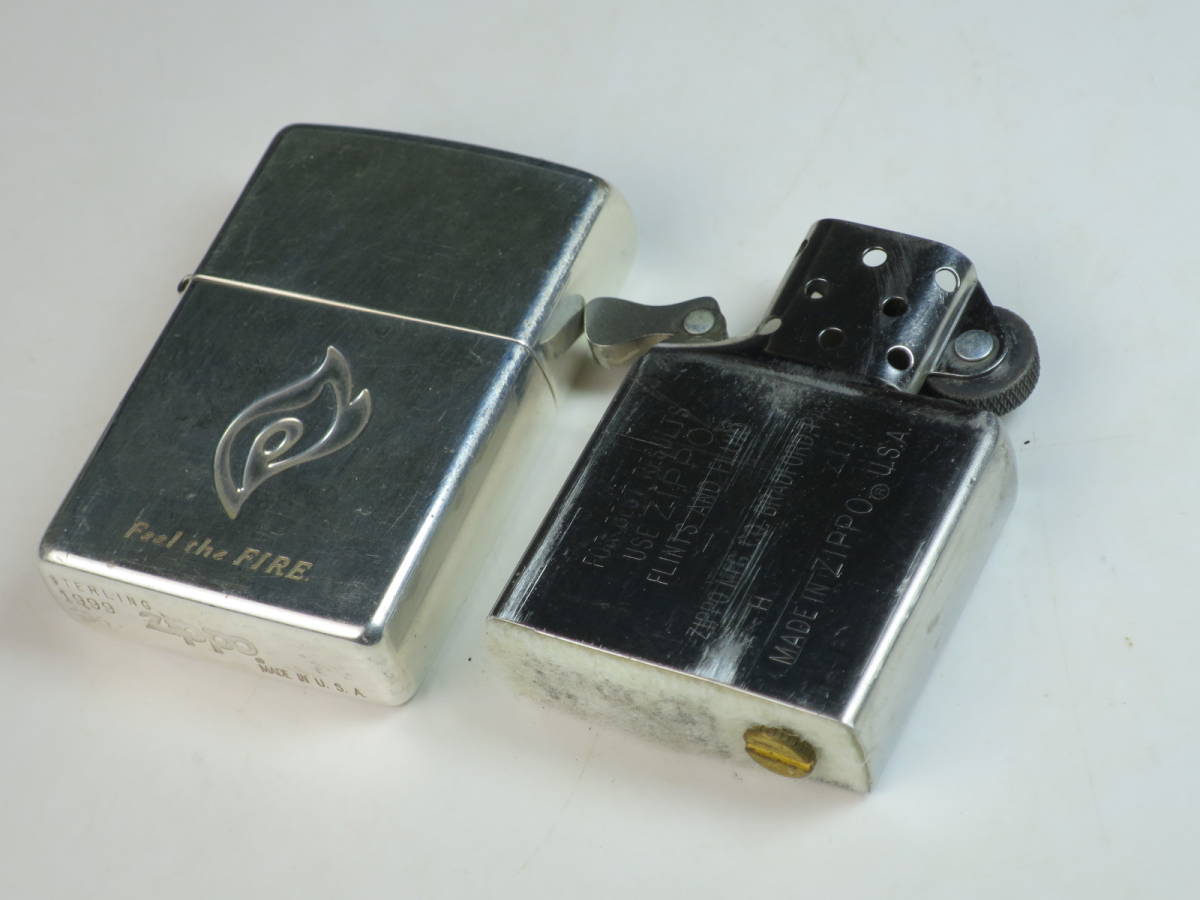 ZIPPO ジッポー Feel The FIRE スターリングシルバー_画像5