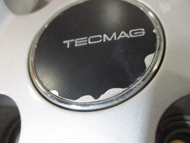 溝十分有り! プジョー 307 2008 シトロエン C4 等 TECMAG ホイール スタッドレス 4本 4H-108 15インチ 6J+25 195/65R15 ブリヂストン VRX2_画像9