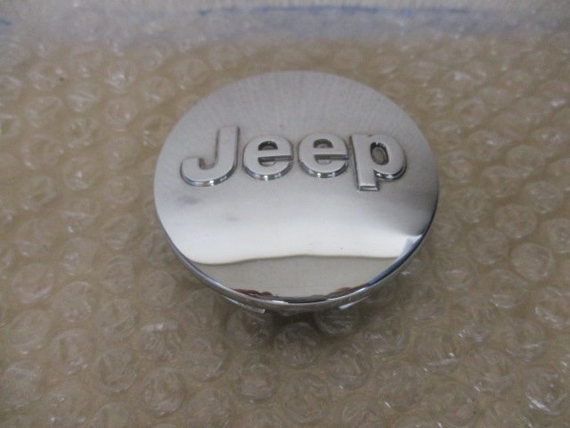 クライスラー Jeep ジープ 純正 アルミホイール用 メッキ センターキャップ 中古４個/４枚_画像3