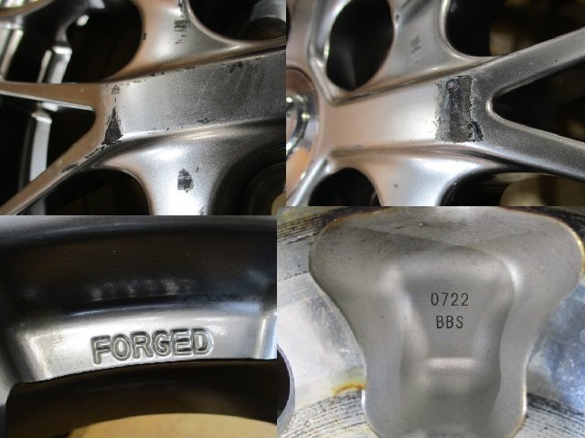 トヨタ 80系 ノア ヴォクシー 純正 オプション BBS FORGED 鍛造 ホイール タイヤ 4本セット 5H-114.3 16インチ 205/55R16 エスクァイア_画像3