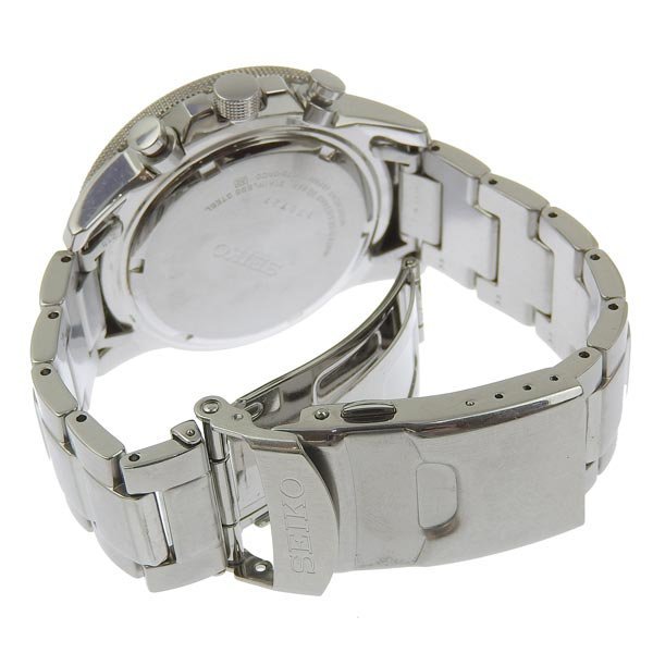 1円 gg SEIKO セイコー プロスペックス クロノ メンズ ソーラー 腕時計 黒文字盤 V172-0AC0_画像7