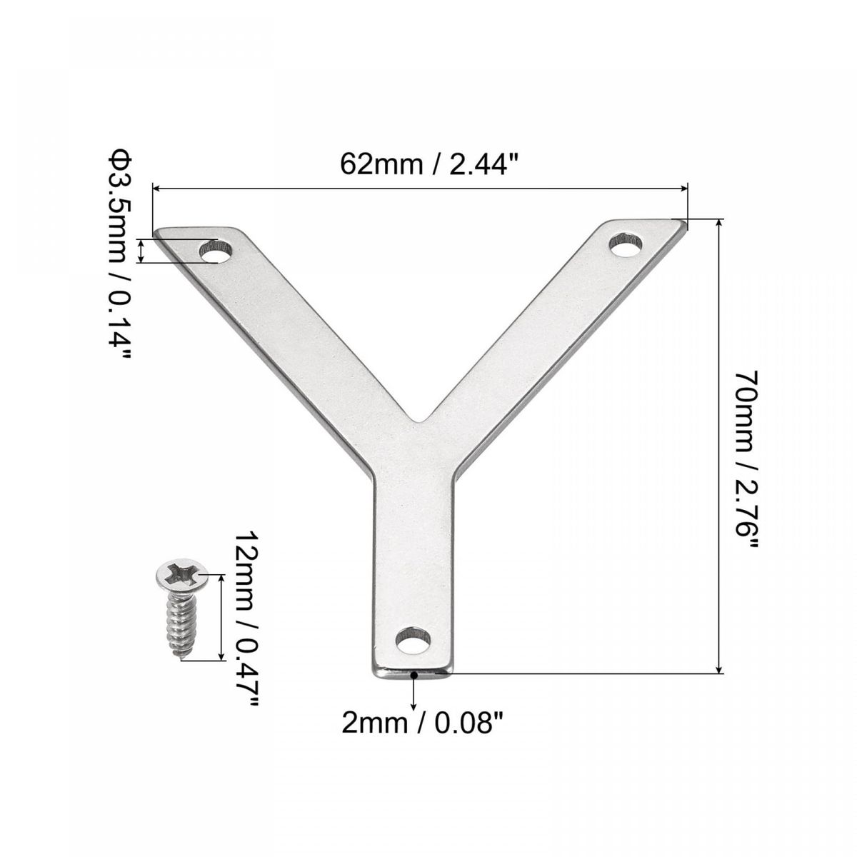 ◎ハウスレター ステンレス70mm レター Y メールボックス アドレスドアサイン