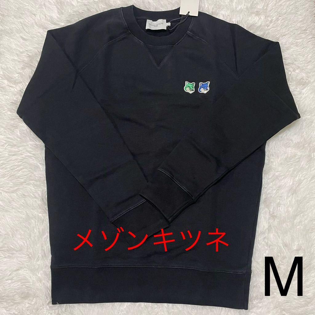 全国宅配無料 KITSUN 【新品】MAISON メゾンキツネ Mサイズ ブラック