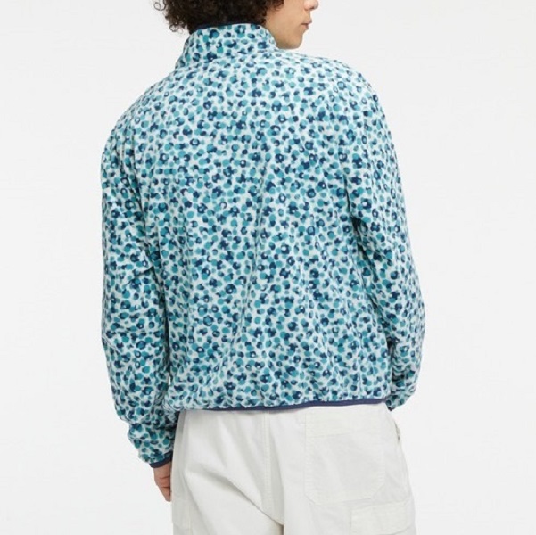 ナイキ クラブ+ PLR ドット ティール フリースジャケット 2XLサイズ 定価9350円 ホワイト/ブルー フルジップ スタンドカラー_出品はジャケットのみです