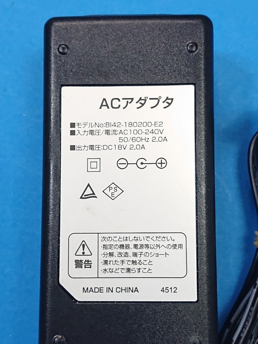  free shipping prompt decision BI42-180200-E2 B142 AC adapter DC18V 2A ( same etc. goods iNG Tama electron industry ) power supply cable another (mak cell MPC-CAC22800 for interchangeable ) tube MZ