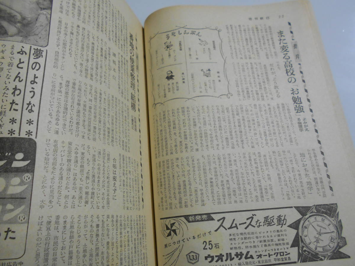 ホッチキス取れ 週刊朝日 1959年昭和34年12 6 新東海道線 羽島騒動 競輪はやめたいけれど/石油を掘る 秋田市土崎沖の試掘 トニー ザイラーの画像5