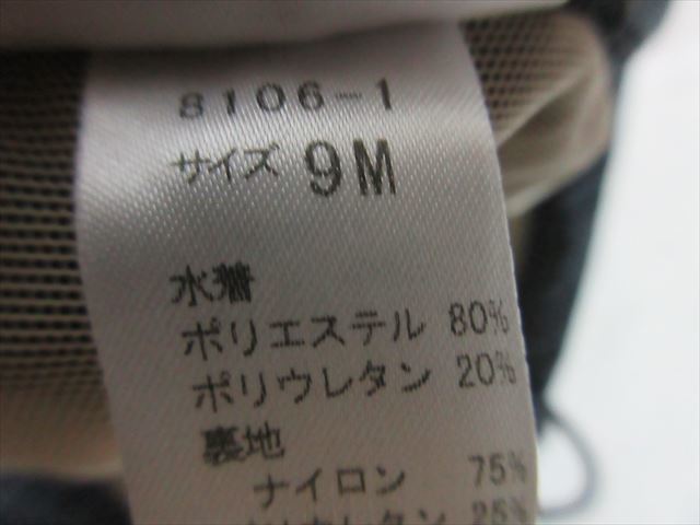 3664 ≪9M≫ 未着用？前ジップ カップ付き スーツ型 競泳水着2-3_画像4