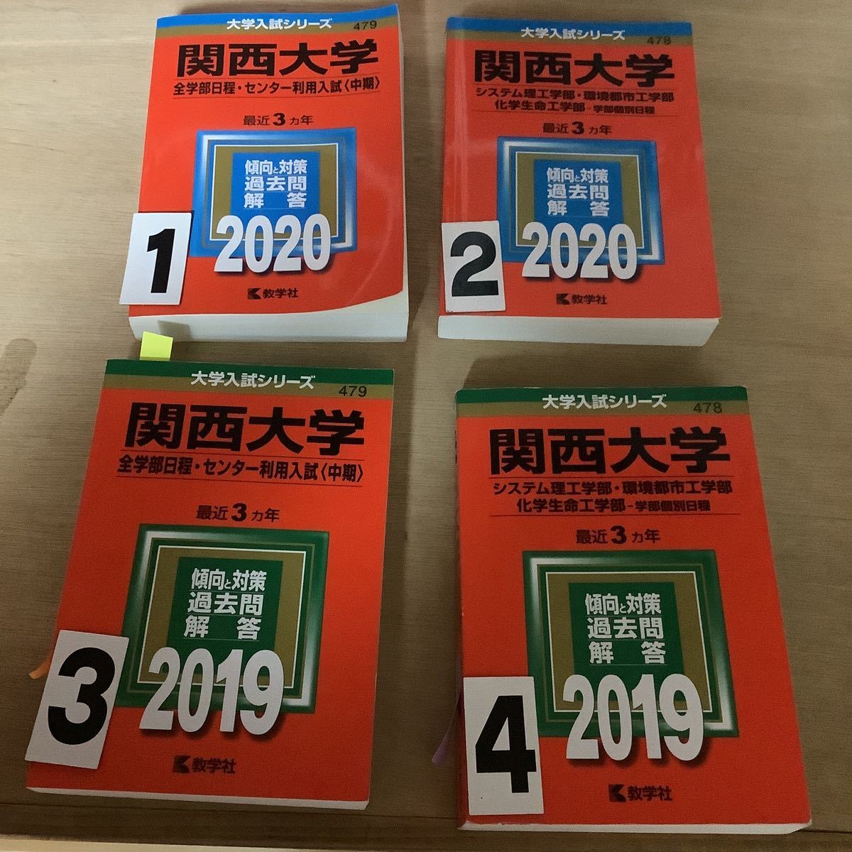 関西大学　2020 2019 赤本　大学入試シリーズ 一冊選択_画像1