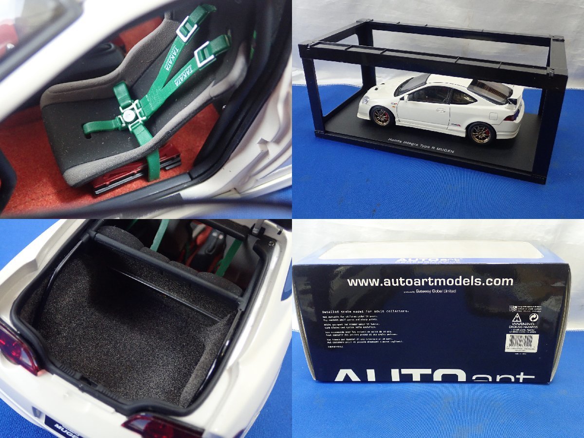 ◎AUTO art オートアート ホンダ　インテグラ タイプＲ　無限 ’０１ ホワイト 73251 1/18 HONDA INTEGRA TYPE R MUGEN VERSION 2001_画像10