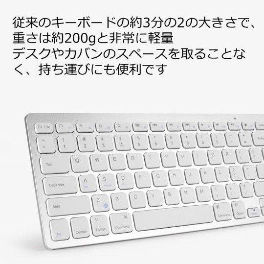 GWセール♪美品♪Anker アンカー ワイヤレス キーボード ウルトラスリム Bluetooth ホワイト