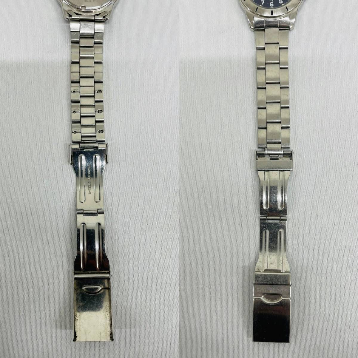 D6577*0.5　SEIKO　セイコー　ALBA　アルバ　V742-8A40　腕時計　紺文字盤　10気圧防水　デイト　クオーツ　メンズ_画像5