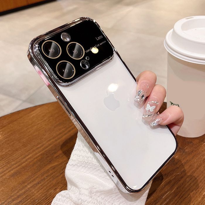 iphone14ケース カーバー TPU　指紋防止耐衝撃ブラック1