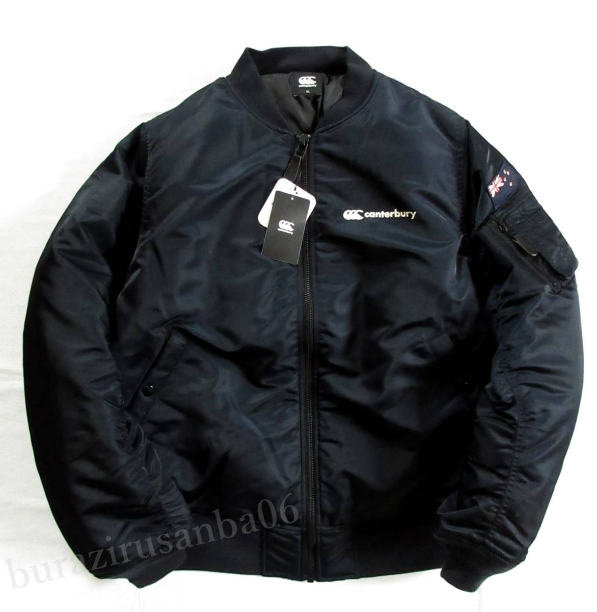 メンズ XL◆未使用 定価24,200円 canterbury カンタベリー MA-1 ディフェンダー ジャケット 秋冬 軽量 中綿 ボンバー DEFENDER JACKET_画像2