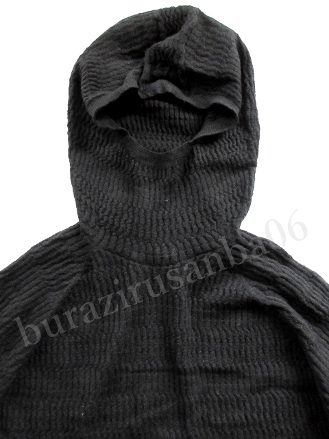 メンズ XL◆未使用 定価17,600円 ヘリーハンセン ウール セーター フーディー 黒 ホールガーメント WG Wool Sweater Hoodie アウトドア_画像4