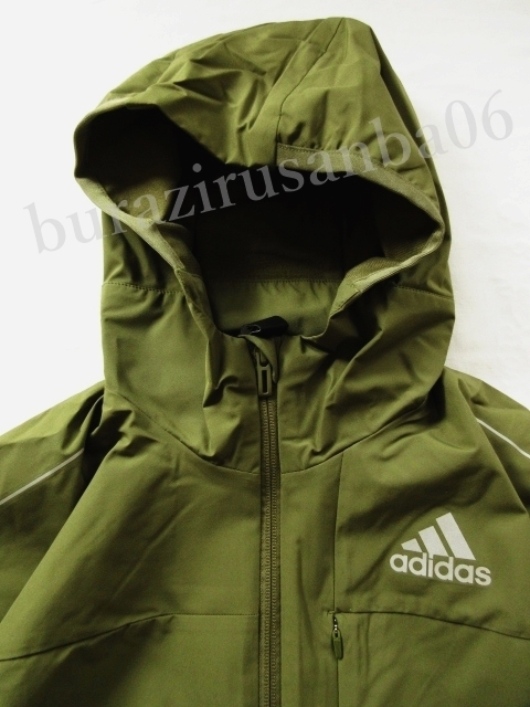 メンズ L◆未使用 定価1.8万 adidas アディダス 防風 防寒 起毛裏地付き ウインドブレーカー ジャケット パンツ トレーニング セットアップ_画像3