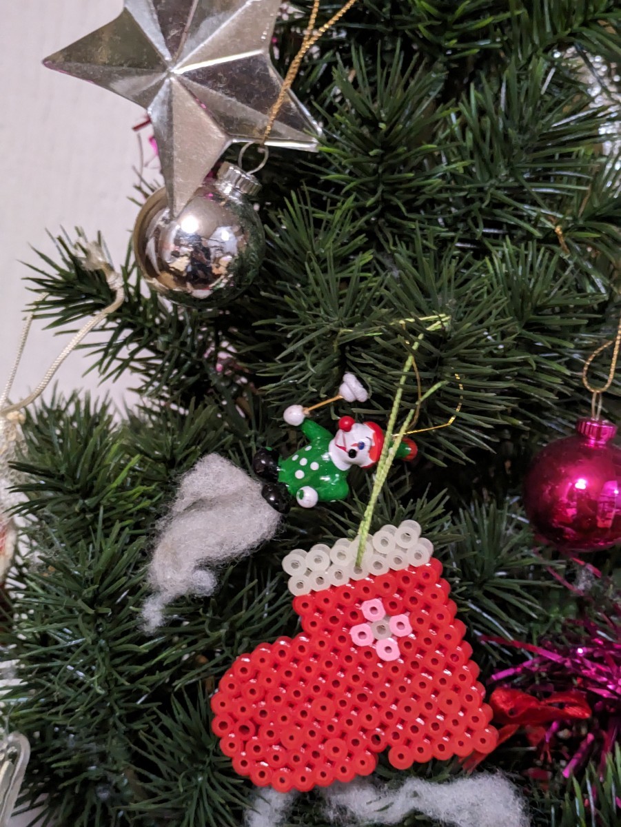  Christmas tree ornament tree Christmas Showa Retro Santa Claus decoration 