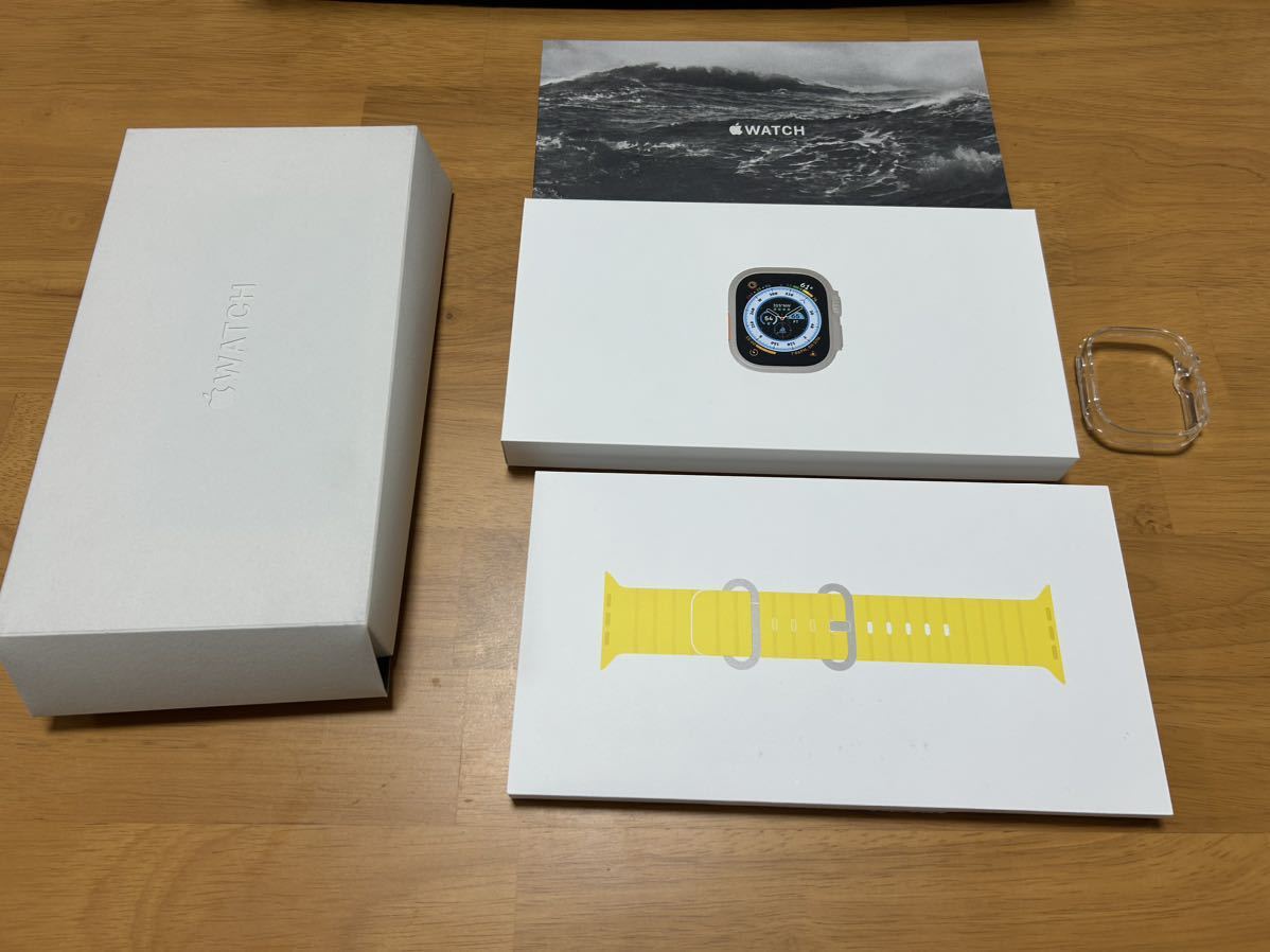 【美品】1円スタート アップルウォッチ　イエロー　ウルトラ　本体　49mm GPS + Cellular Apple Watch Ultra_画像1