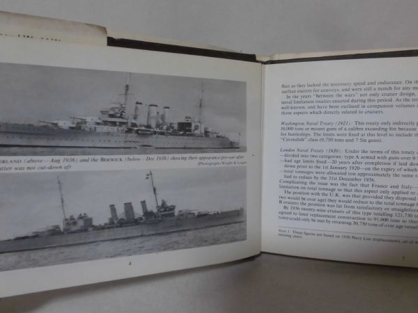 洋書 第二次大戦 イギリス海軍巡洋艦写真資料本 BRITISH CRUISERS NAVIES OF THE SECOND WORLD WAR MACDONALD 1973年発行[1]E0230_画像3