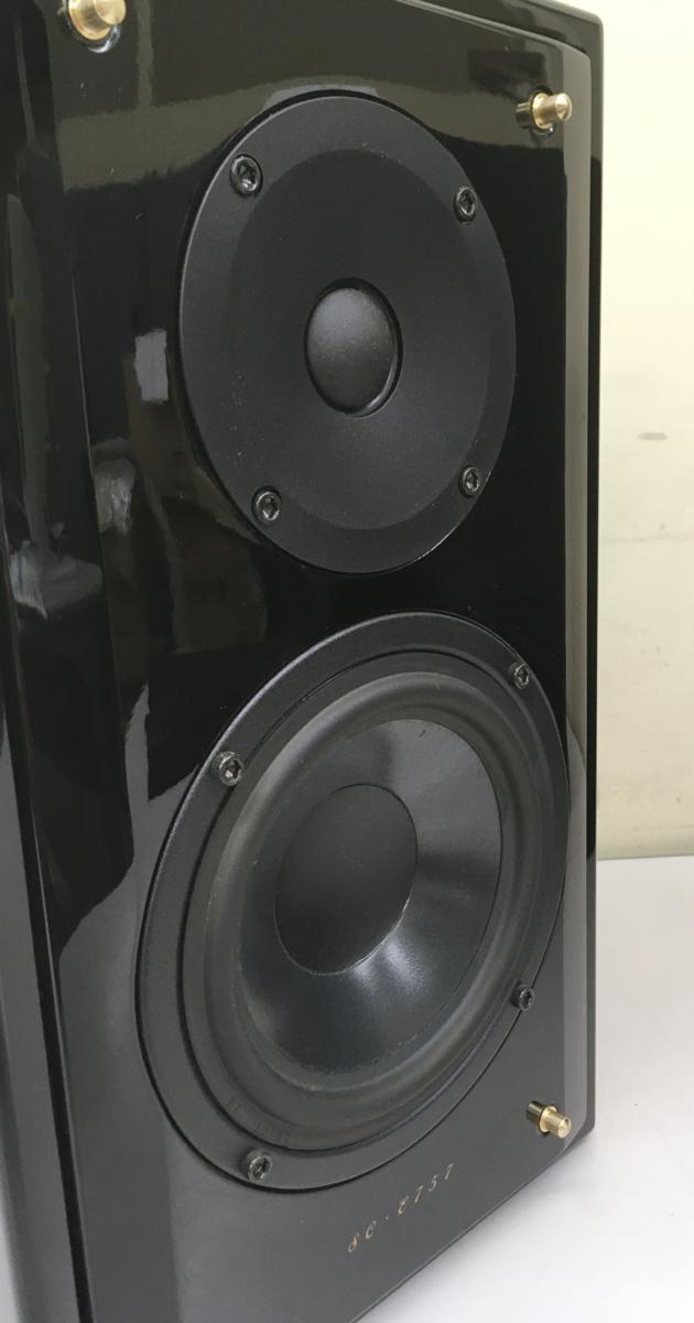 DENON 2路揚聲器一對黑色SC-E 757 Denon黑色2路低音ref機器高端 原文:DENON 2way スピーカー ペア 黒 SC-E757 デノン ブラック 2ウェイ バスレフ 名機 ハイエンド