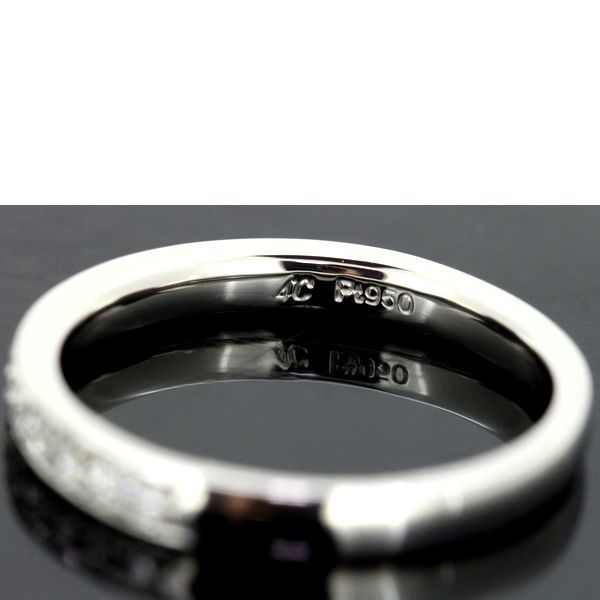 4*C diamond Eternity - ring Pt950 8.5 number 2.5mm