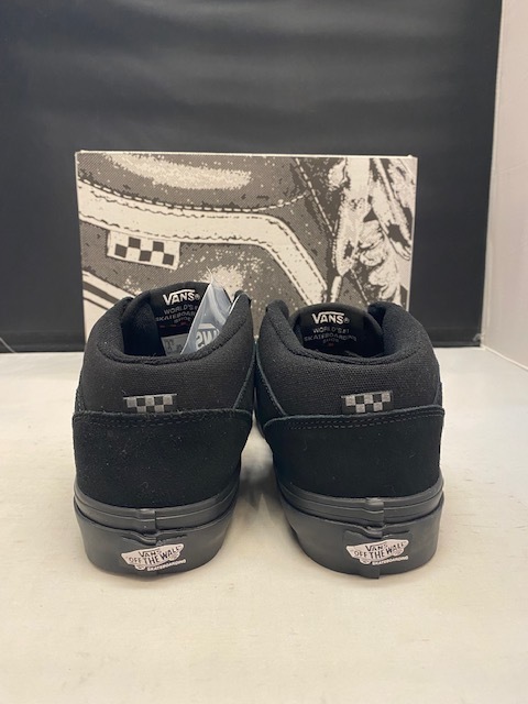 【新品】VANS SKATE HALFCAB BLACK/BLACK US9.5 27.5cm バンズ スケート ハーフキャブ ブラック/ブラック PRO プロ _画像3