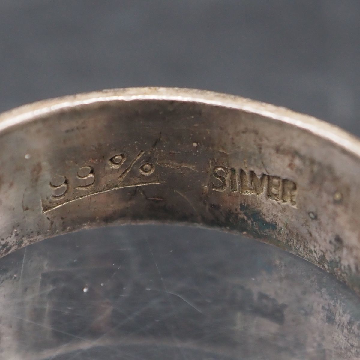 J202 ヴィンテージ 99% SILVER刻印 リング フラワー エナメル J202 ヴィンテージ 99% SILVER刻印 リング フラワー エナメル
