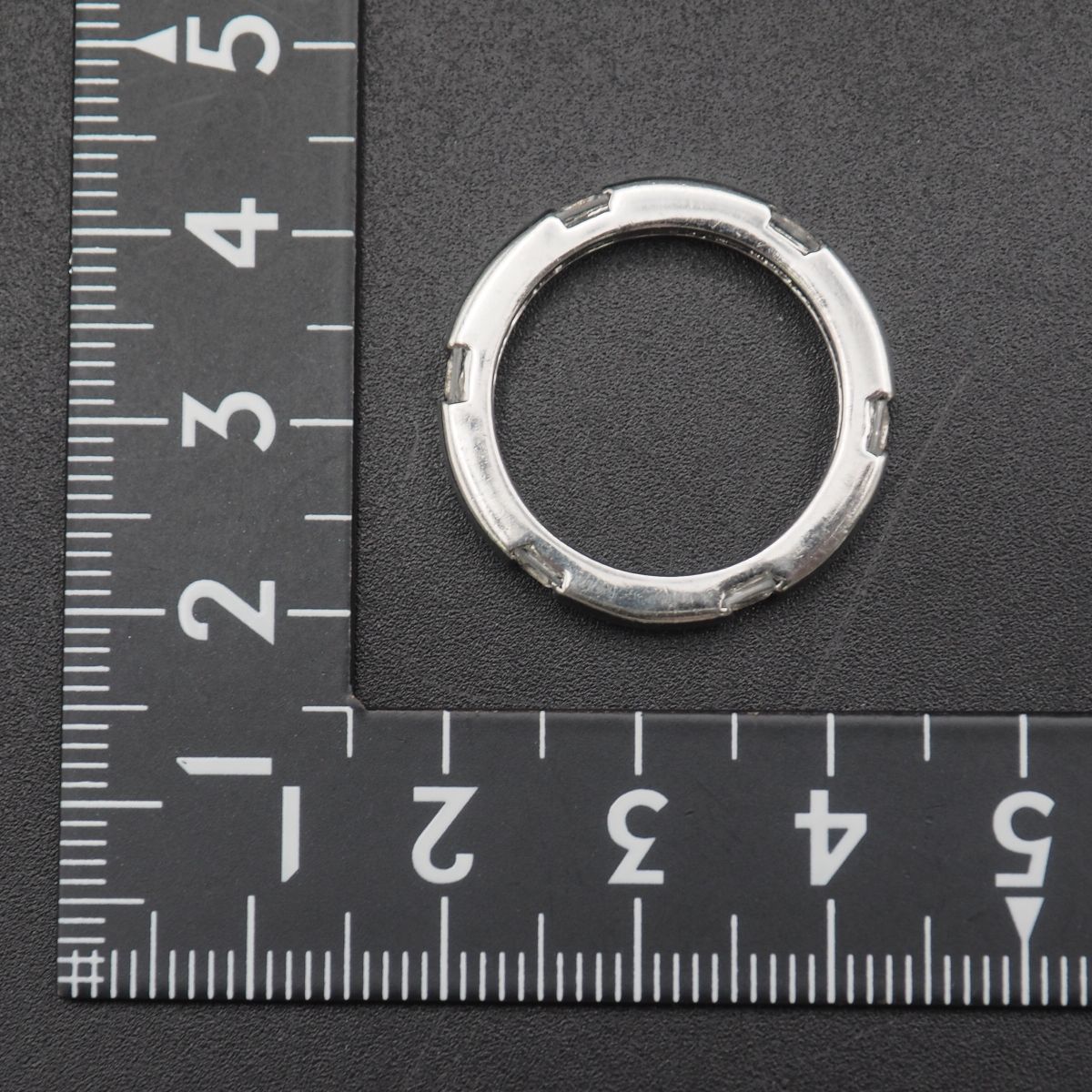H466 ダイヤモンド風 925刻印 リング デザイン シルバー 指輪 16号_画像10