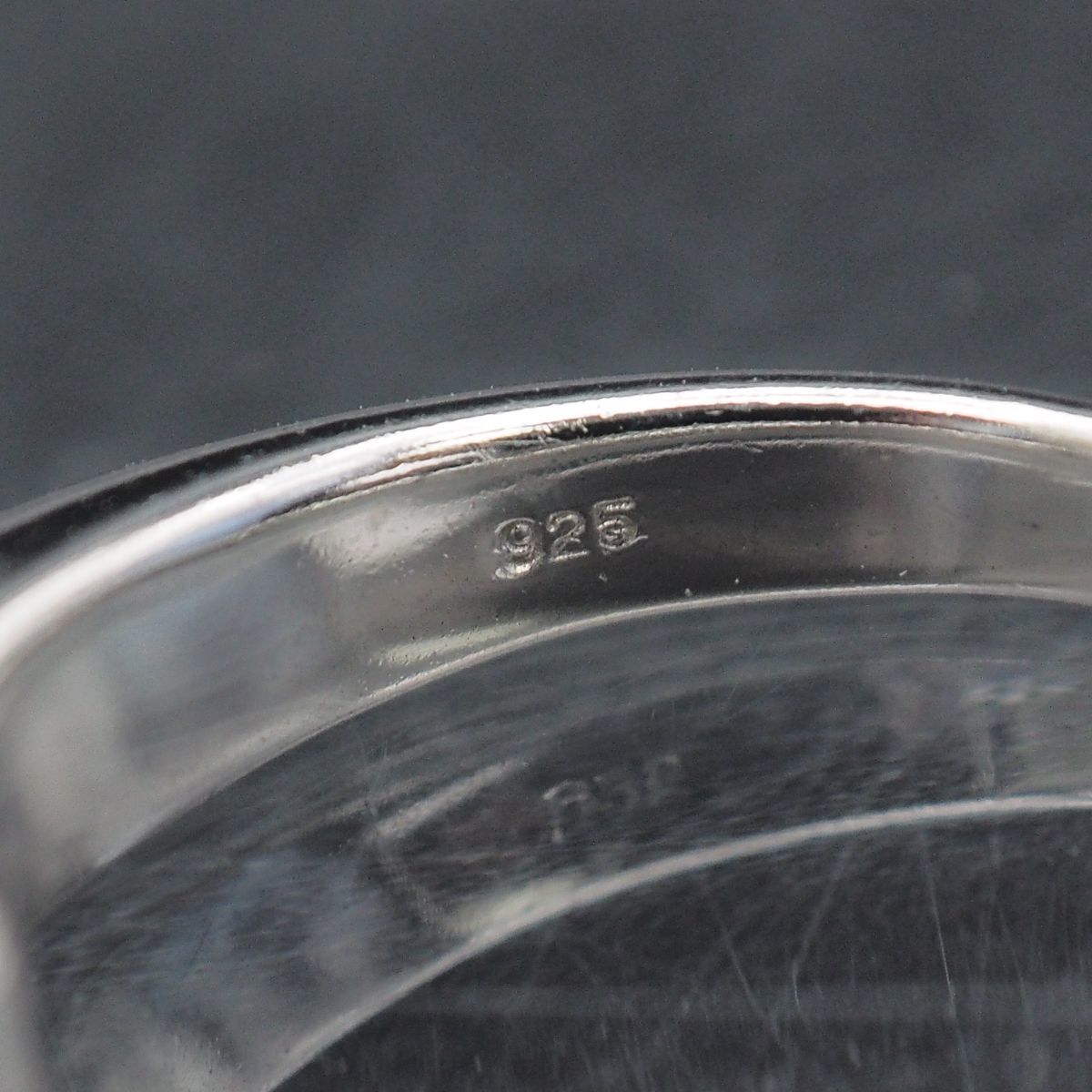 J379 シトリン リング ダイヤモンド風 パヴェ リバーシブル デザイン シルバー 指輪 11月誕生石 12号_画像6